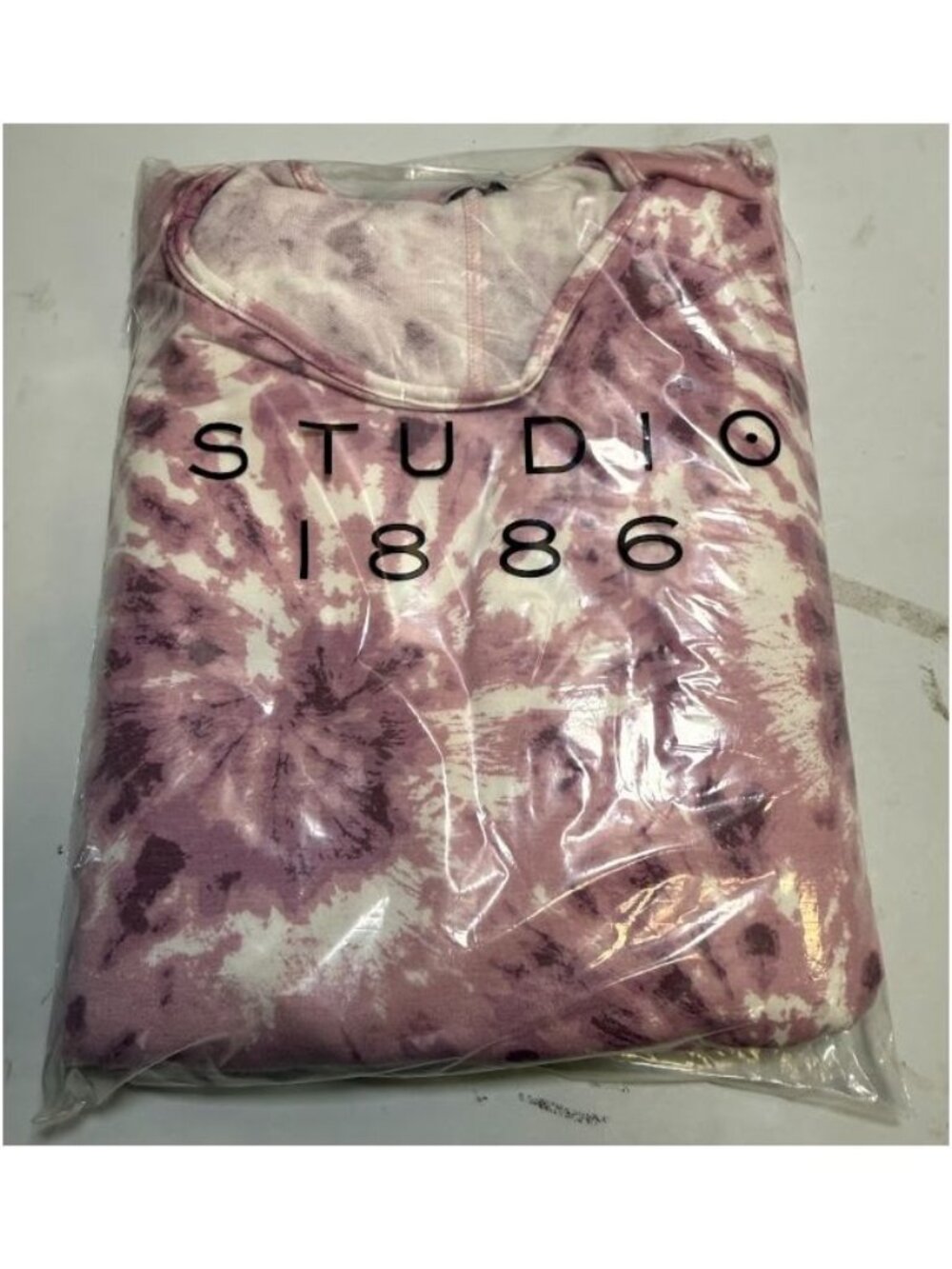 Studio 1886 Cold Shoulder Tie-Dye Pink & White Lounge Set Size Large - Picture 2 of 9